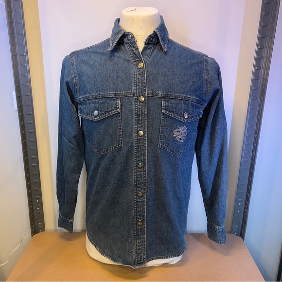 Vintage Harley Davidson button down shirt - Picture 2 of 8